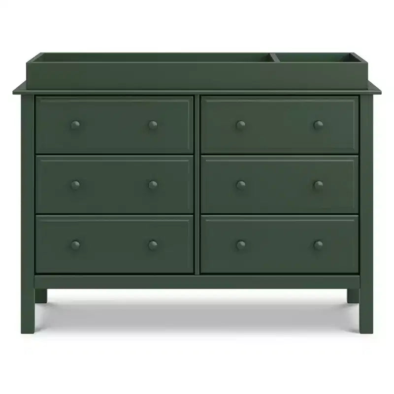 6-Drawer Double Wide Dresser – Pine Wood, 48"Dx18.75"Wx32"H, GREENGUARD Gold Certified