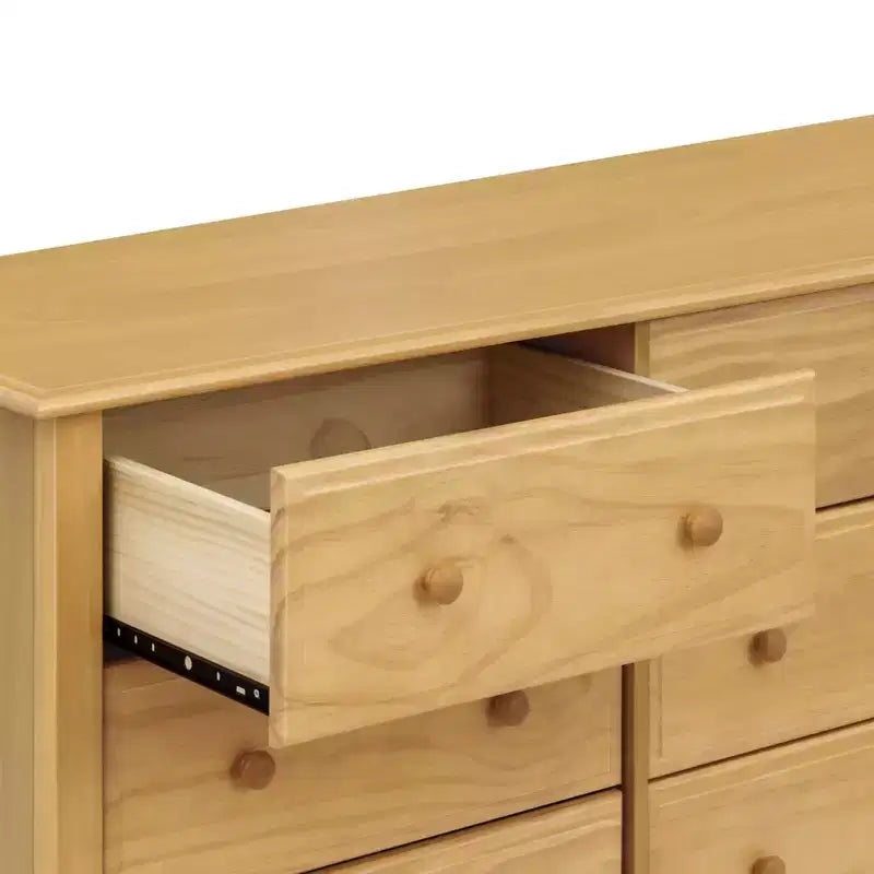 6-Drawer Double Wide Dresser – Pine Wood, 48"Dx18.75"Wx32"H, GREENGUARD Gold Certified
