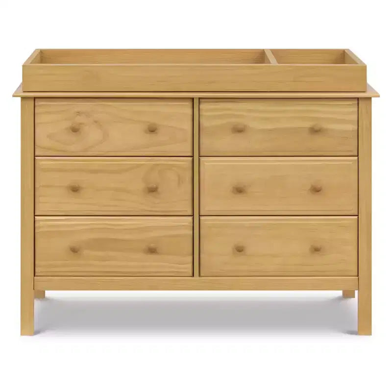 6-Drawer Double Wide Dresser – Pine Wood, 48"Dx18.75"Wx32"H, GREENGUARD Gold Certified