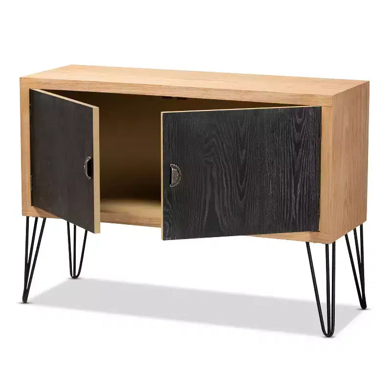 Metal Utility Storage Cabinet with 2 Doors & 2 Shelves – 48"H x 80"W x 30"D