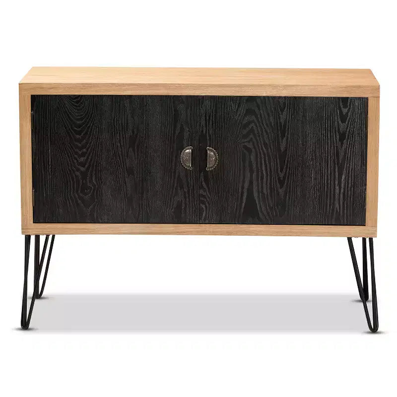 Metal Utility Storage Cabinet with 2 Doors & 2 Shelves – 48"H x 80"W x 30"D