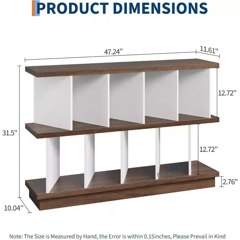 8-Cube Storage Shelf Organizer with Removable Back Panels