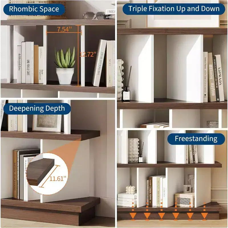 8-Cube Storage Shelf Organizer with Removable Back Panels