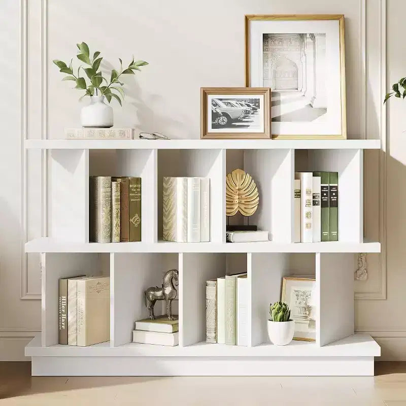 8-Cube Storage Shelf Organizer with Removable Back Panels