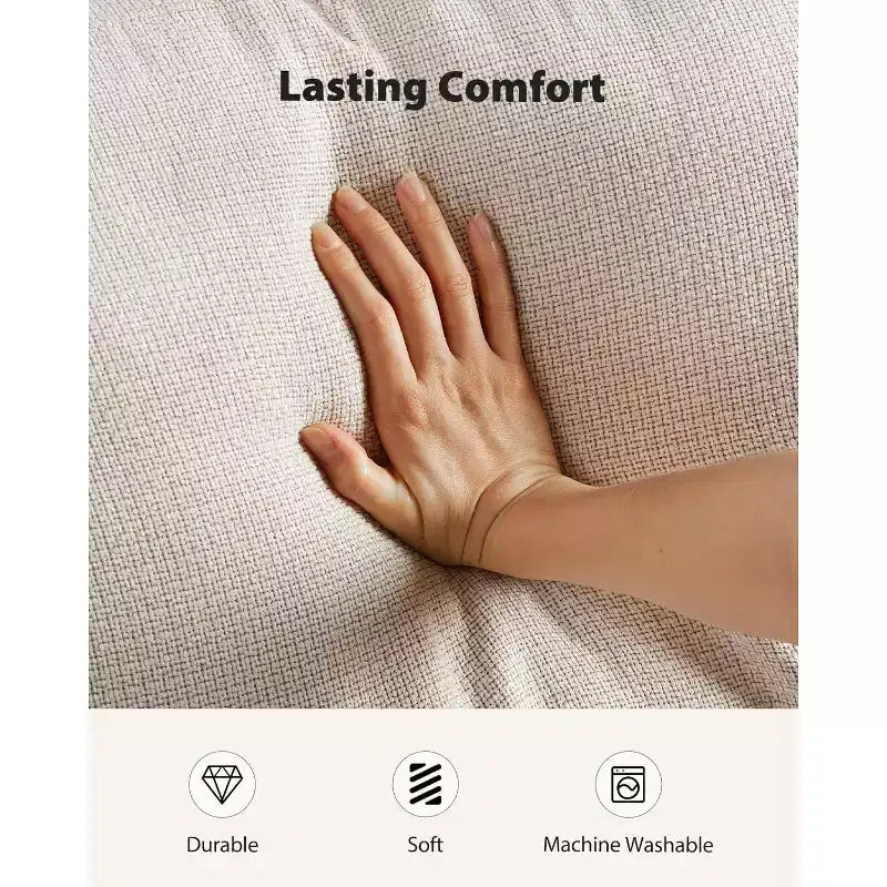 3-Seater Sofa with Wide Armrests, Deep Seats, and Removable Washable Covers