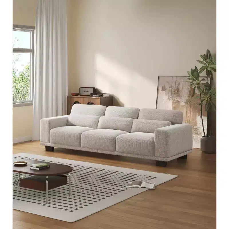 3-Seater Sofa with Wide Armrests, Deep Seats, and Removable Washable Covers