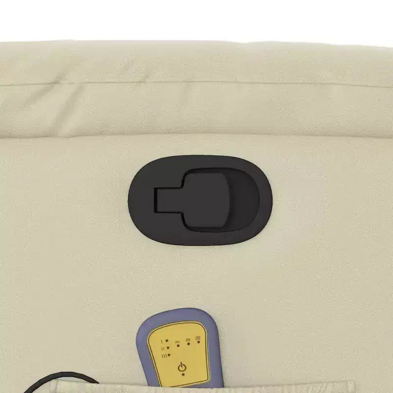 Poltrona Massaggiante Reclinabile – Ecopelle Nera, Schienale Reclinabile Manualmente, Massaggio Vibrante a 6 Punti