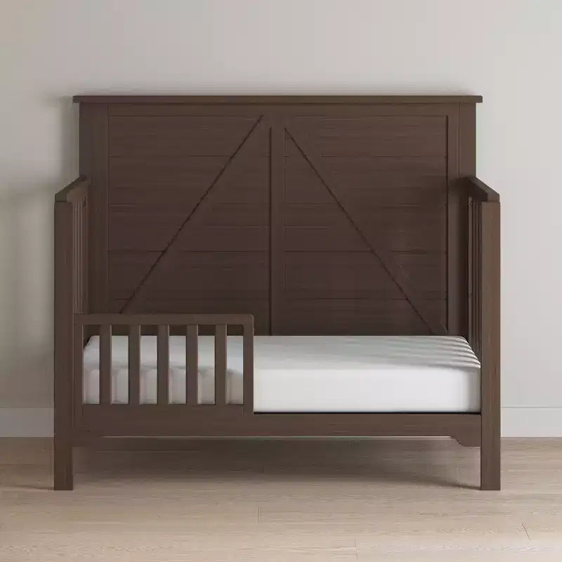 Culla convertibile 4 in 1 per neonati – In legno di pino, con materasso regolabile, si trasforma in letto per bambino/adulto