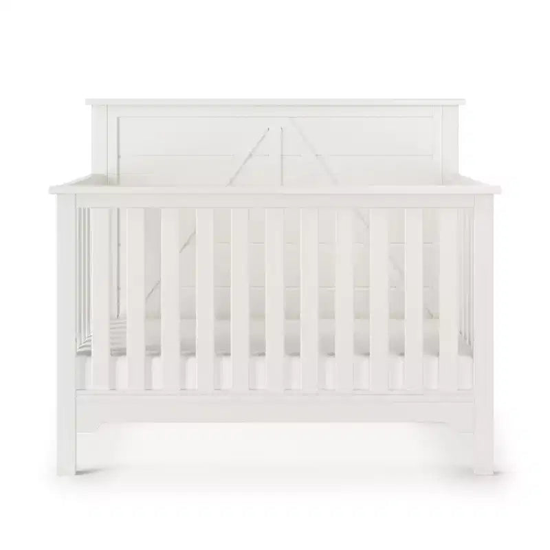 Culla convertibile 4 in 1 per neonati – In legno di pino, con materasso regolabile, si trasforma in letto per bambino/adulto