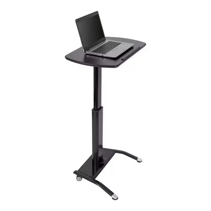 Leggio/podio per laptop e oratore ad altezza regolabile pneumaticamente con inclinazione – 64,8 cm L, 71,1–108 cm H
