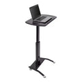 Leggio/podio per laptop e oratore ad altezza regolabile pneumaticamente con inclinazione – 64,8 cm L, 71,1–108 cm H