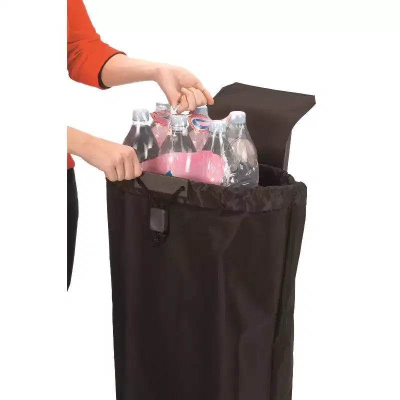 Carrello per la spesa pieghevole a 4 ruote – 2 ruote girevoli, poliestere, 105 cm A x 39,5 cm L x 32,5 cm P