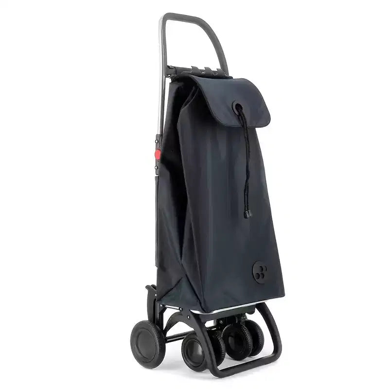 Carrello per la spesa pieghevole a 4 ruote – 2 ruote girevoli, poliestere, 105 cm A x 39,5 cm L x 32,5 cm P