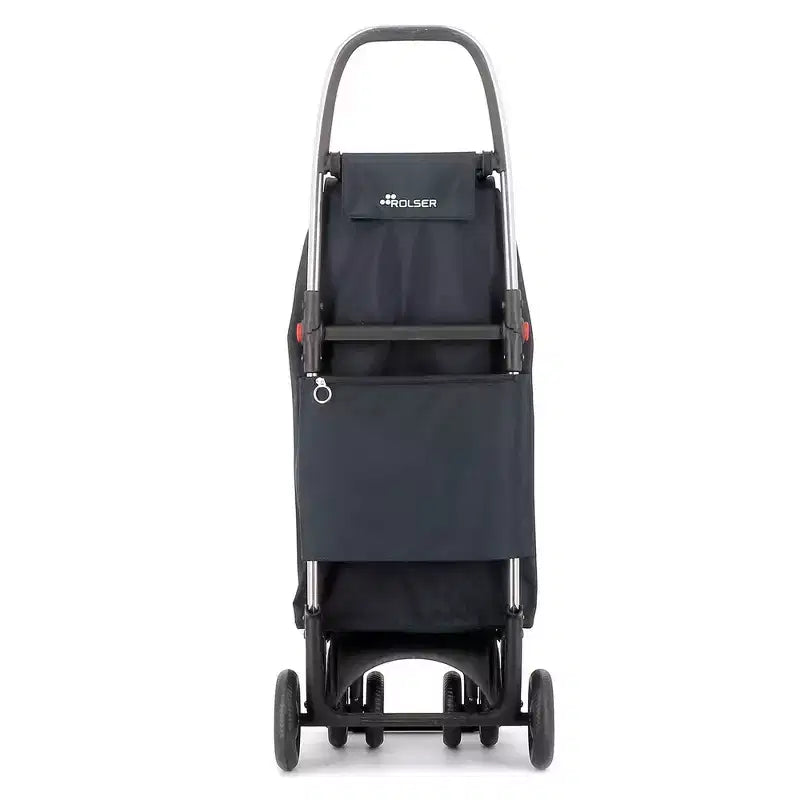 Carrello per la spesa pieghevole a 4 ruote – 2 ruote girevoli, poliestere, 105 cm A x 39,5 cm L x 32,5 cm P