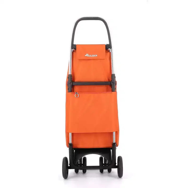 Carrello per la spesa pieghevole a 4 ruote – 2 ruote girevoli, poliestere, 105 cm A x 39,5 cm L x 32,5 cm P