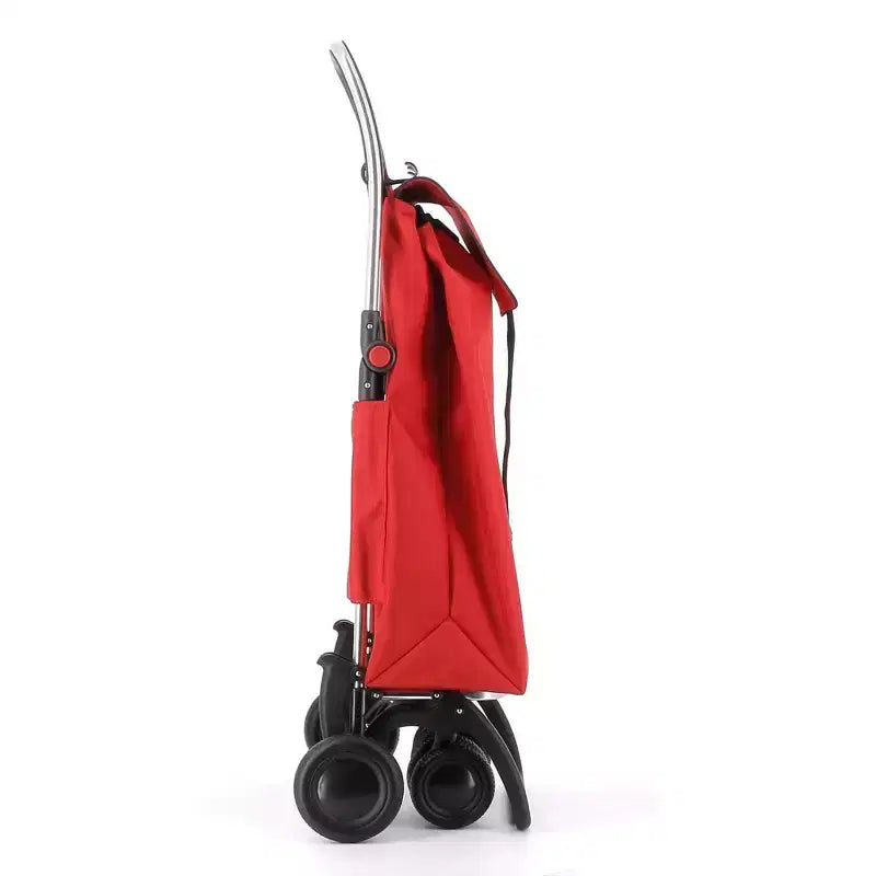 Carrello per la spesa pieghevole a 4 ruote – 2 ruote girevoli, poliestere, 105 cm A x 39,5 cm L x 32,5 cm P