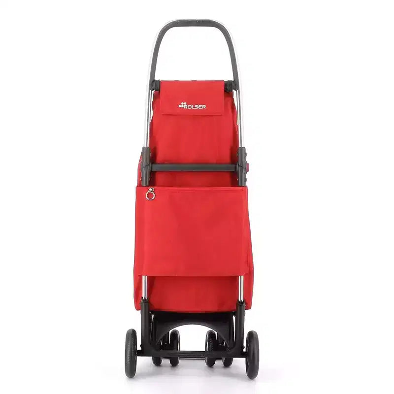 Carrello per la spesa pieghevole a 4 ruote – 2 ruote girevoli, poliestere, 105 cm A x 39,5 cm L x 32,5 cm P