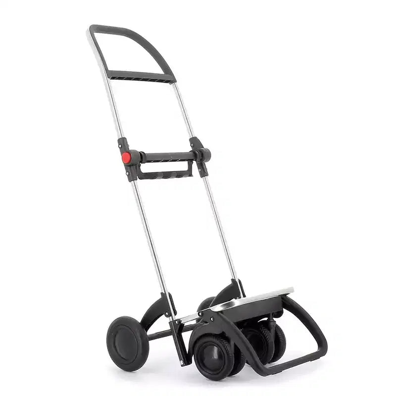 Carrello per la spesa pieghevole a 4 ruote – 2 ruote girevoli, poliestere, 105 cm A x 39,5 cm L x 32,5 cm P