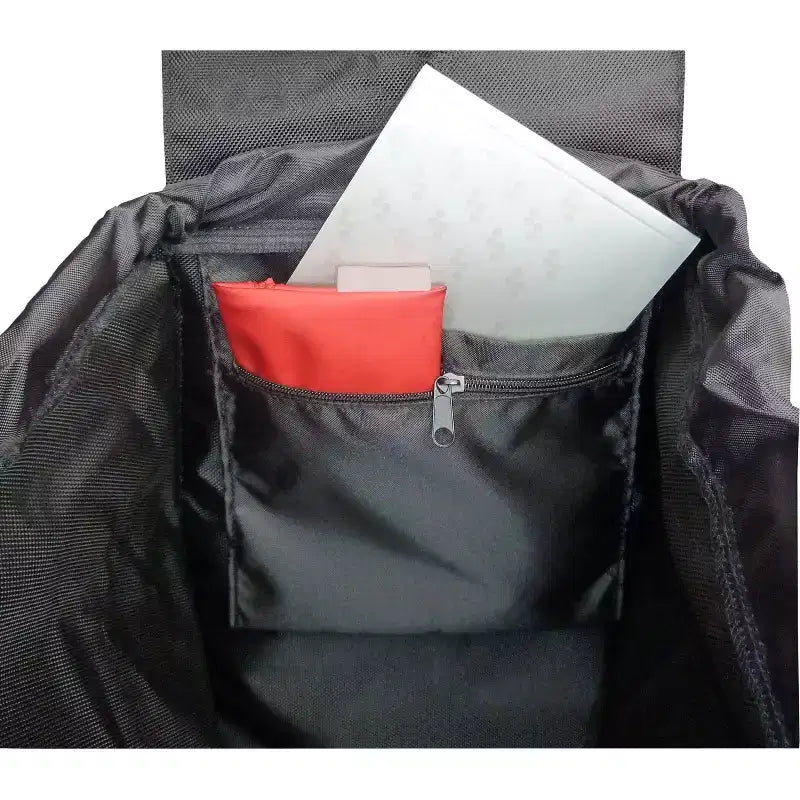 Carrello per la spesa pieghevole a 4 ruote – 2 ruote girevoli, poliestere, 105 cm A x 39,5 cm L x 32,5 cm P