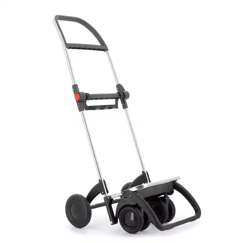 Carrello per la spesa pieghevole a 4 ruote – 2 ruote girevoli, poliestere, 105 cm A x 39,5 cm L x 32,5 cm P
