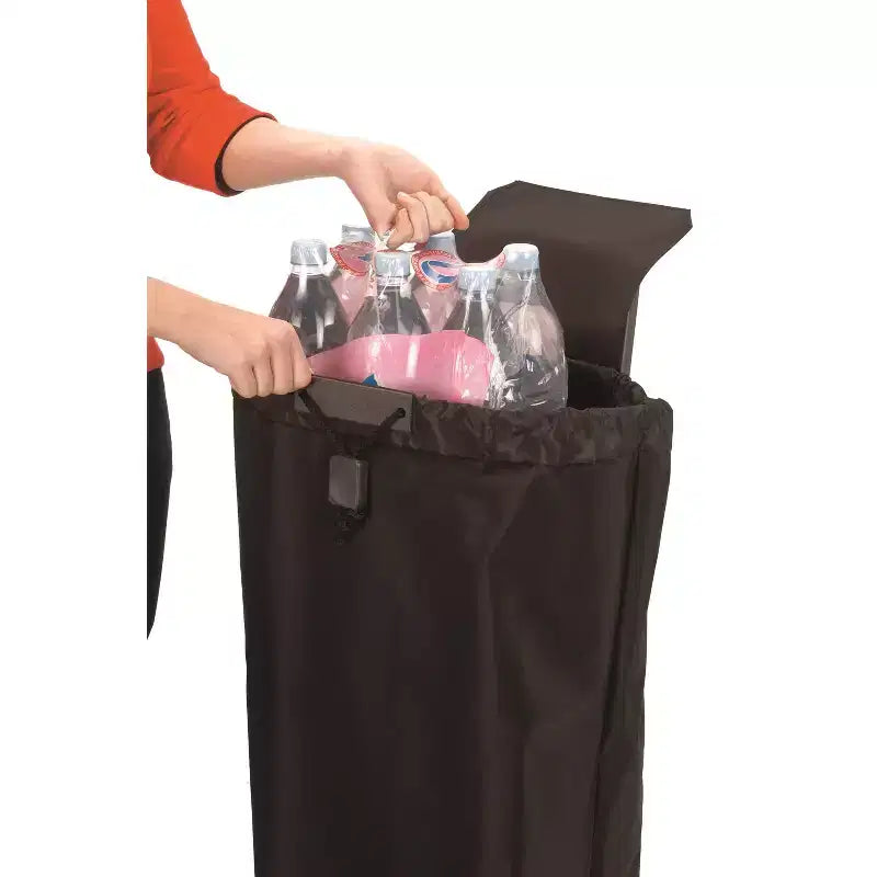 Carrello per la spesa pieghevole a 4 ruote – 2 ruote girevoli, poliestere, 105 cm A x 39,5 cm L x 32,5 cm P