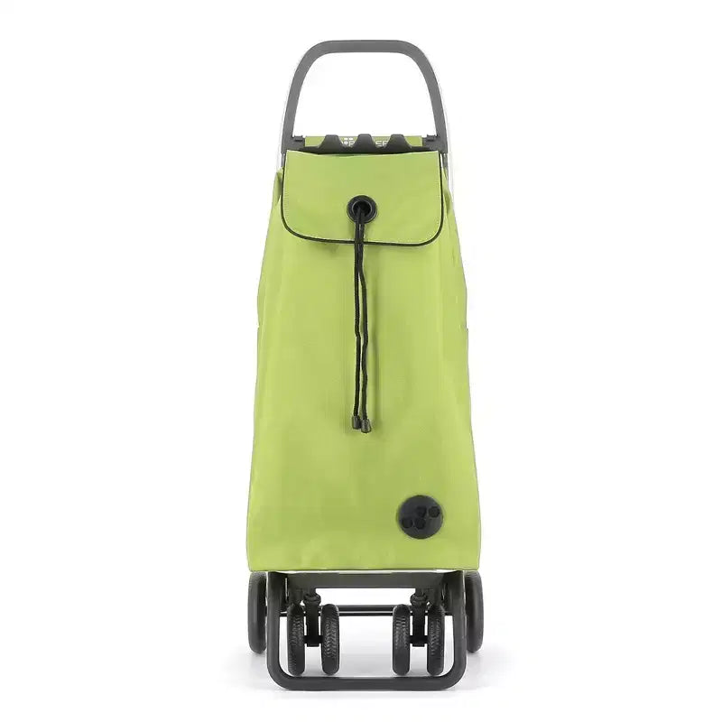 Foldable 4-Wheel Shopping Trolley – 2 Swivel Wheels, Polyester, 41.34"H x 15.55"W x 12.8"D