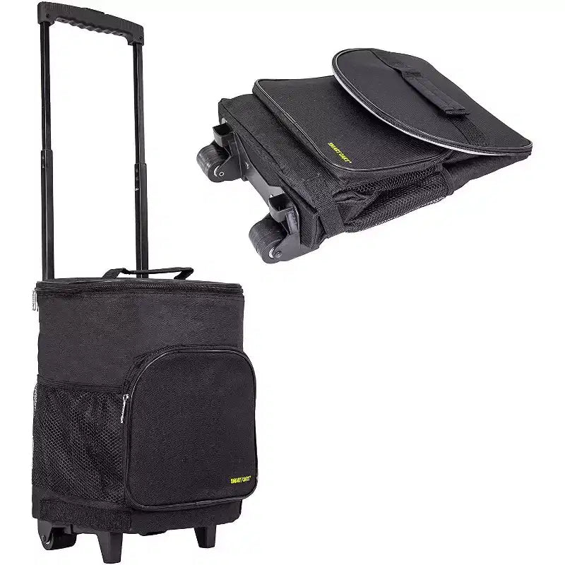 Insulated Collapsible Rolling Cooler Cart – 36-Can Capacity, Under 3 lbs, Folds Flat