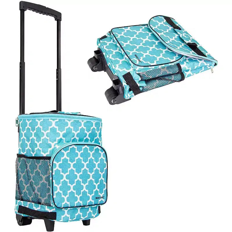 Insulated Collapsible Rolling Cooler Cart – 36-Can Capacity, Under 3 lbs, Folds Flat