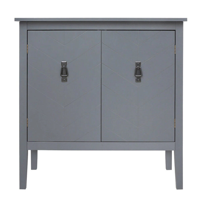 Armadi in legno a 2 ante, armadio in legno grigio, stile vintage
