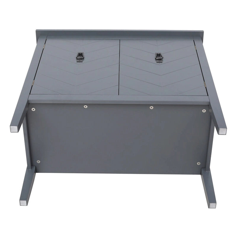 Armadi in legno a 2 ante, armadio in legno grigio, stile vintage