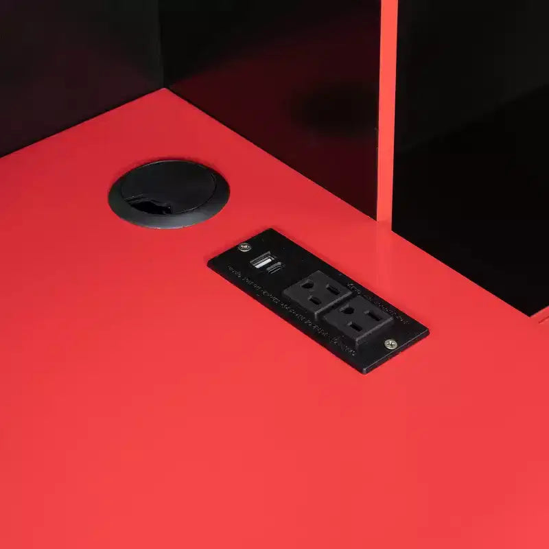 Daybed da gioco completo/queen size con testiera libreria, luci LED, scrivania integrata, cassetti e stazione di ricarica