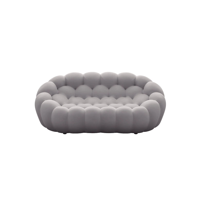 Divano pigro curvo a bolla 2 posti a nido d'ape con tessuto 3D per soggiorno salotto appartamento