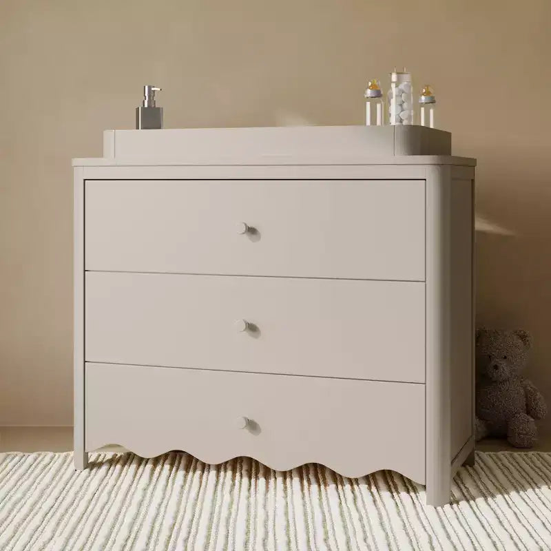 Comodino fasciatoio a 3 cassetti Storkcraft Casablanca con piano rimovibile