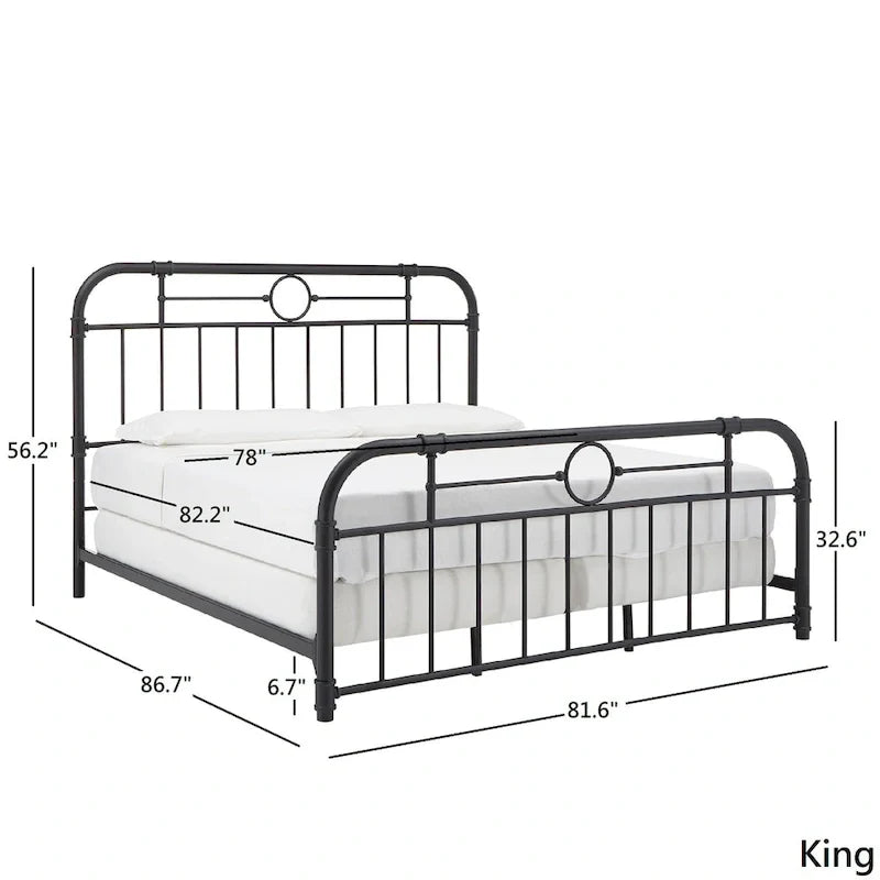 Letto in metallo nero